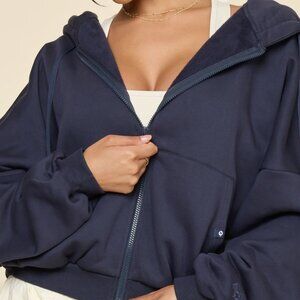 POPFLEX Zip Cloud Hoodie Academic Navy - L/XL - Gently Used